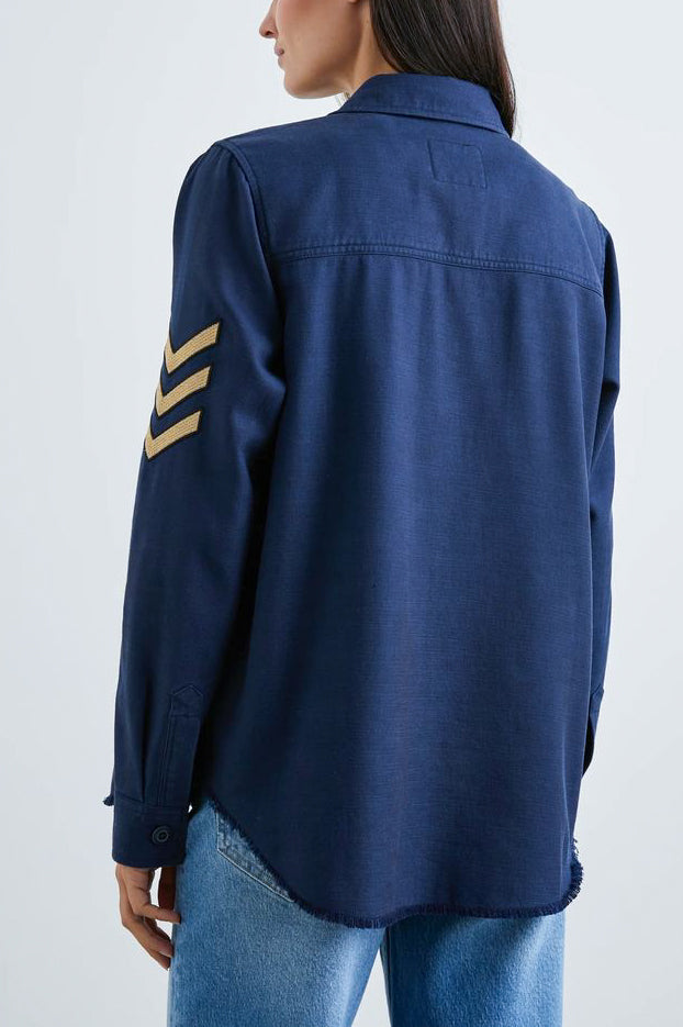Rails Loren Shirt Jacket in Navy - Viva Diva Boutique