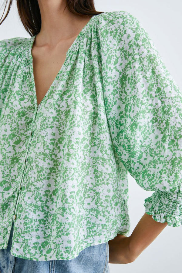 Rails Mariah in Green Texture Floral