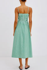 Rails Primrose Dress in Emerald Stripe