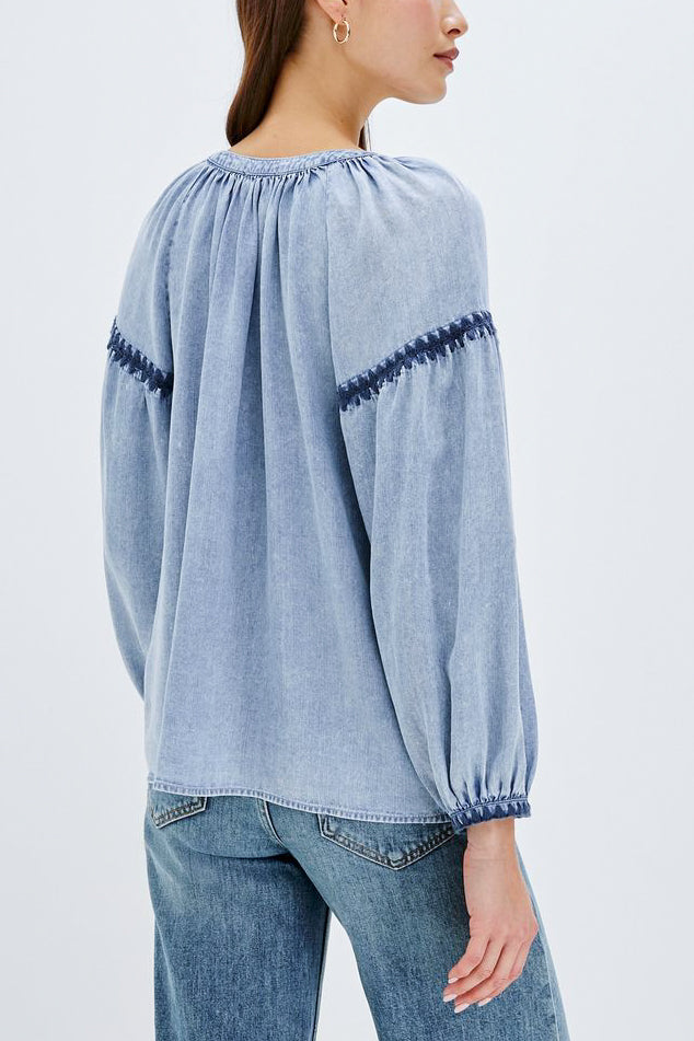 Rails Toshi Shirt in Medium Cloud