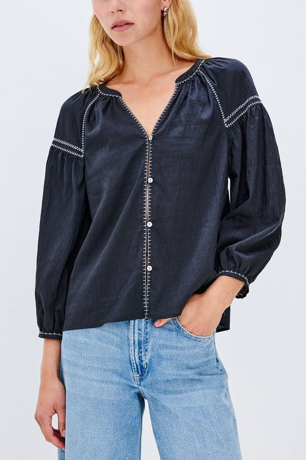 Rails Vasia Shirt in Black - Viva Diva Boutique