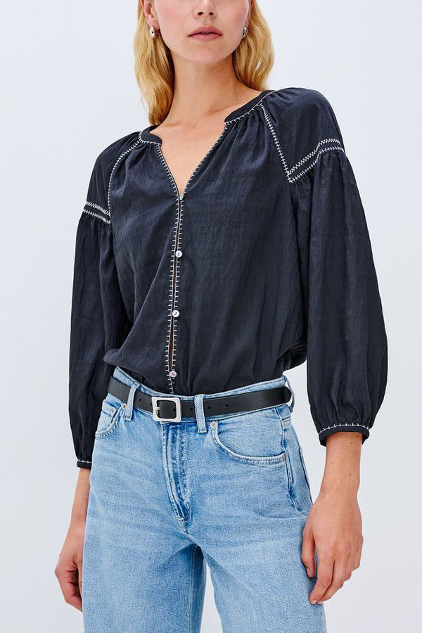 Rails Vasia Shirt in Black - Viva Diva Boutique