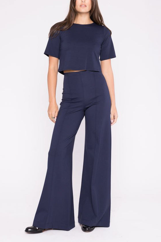 Ripley Rader Ponte Wide Leg in Navy