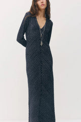 Sabina Musayev Jonas Dress in Dark Navy