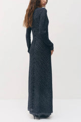 Sabina Musayev Jonas Dress in Dark Navy