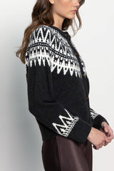 Sanctuary Fairisle Crewneck Cardi - Viva Diva Boutique