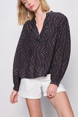 Sanctuary Joyride Relaxed Volume Blouse in Rhythmic
