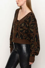 Sanctuary Meow Cardi in Kitty Camo