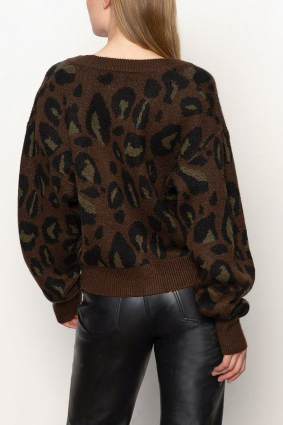 Sanctuary Meow Cardi in Kitty Camo
