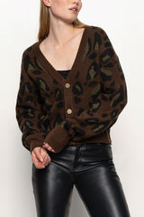 Sanctuary Meow Cardi in Kitty Camo