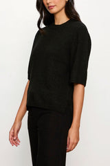 Sanctuary Perfect Sequin Sweater Tee in Black
