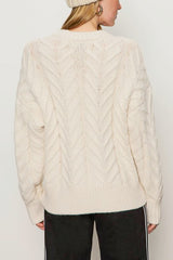 Sanctuary Snow Bunny Statement Sweater in Chalk