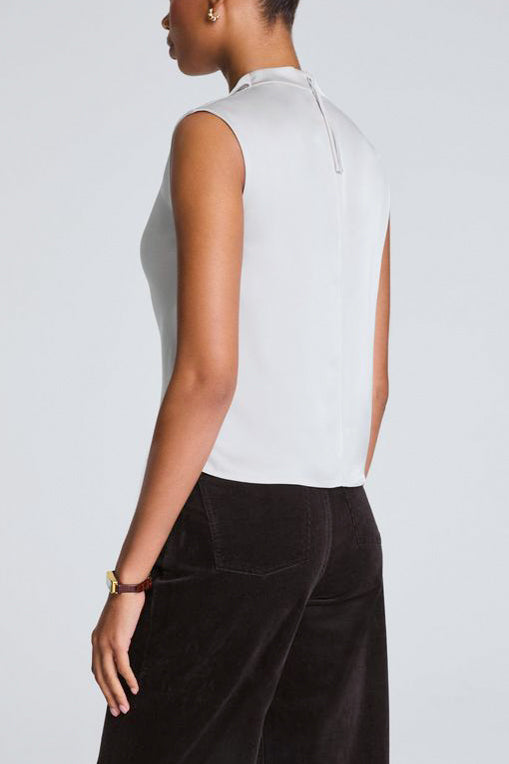 Spanx Sleeveless Cowl Neck Top in Birch - Viva Diva Boutique