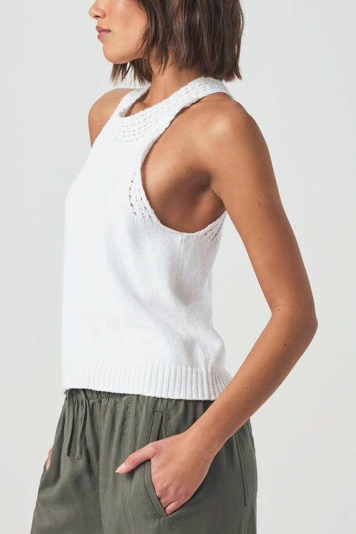 Splendid Talula Sweater Tank in White