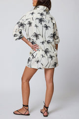 Stillwater Linen Favorite Shirt in Palm Grove - Viva Diva Boutique