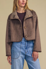 Velvet Esme Reversible Jacket in Faded Coco