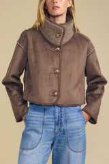 Velvet Esme Reversible Jacket in Faded Coco