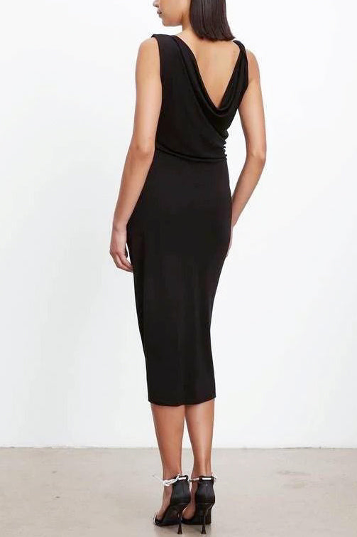 Velvet Fifi Dress in Black - Viva Diva Boutique