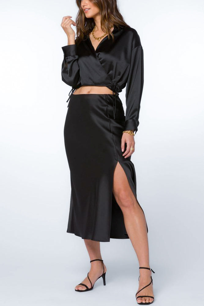 Velvet Heart Gypsy Skirt in Black