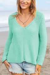 Wooden Ships Maui V-neck Cotton in Mint - Viva Diva Boutique