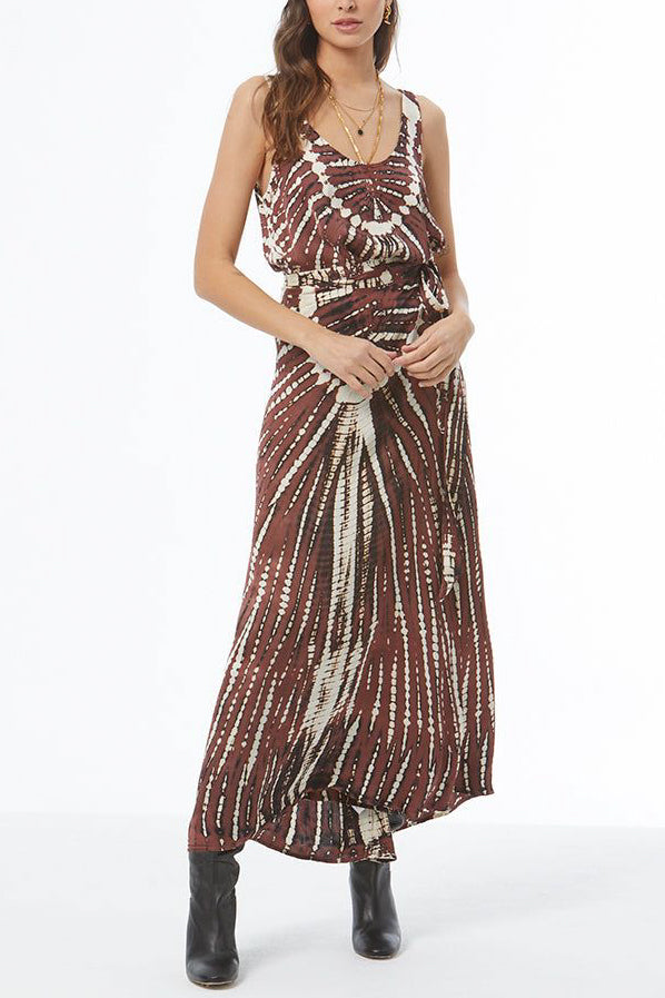 YFB Arla Maxi Wrap Skirt in Sepia - Viva Diva Boutique