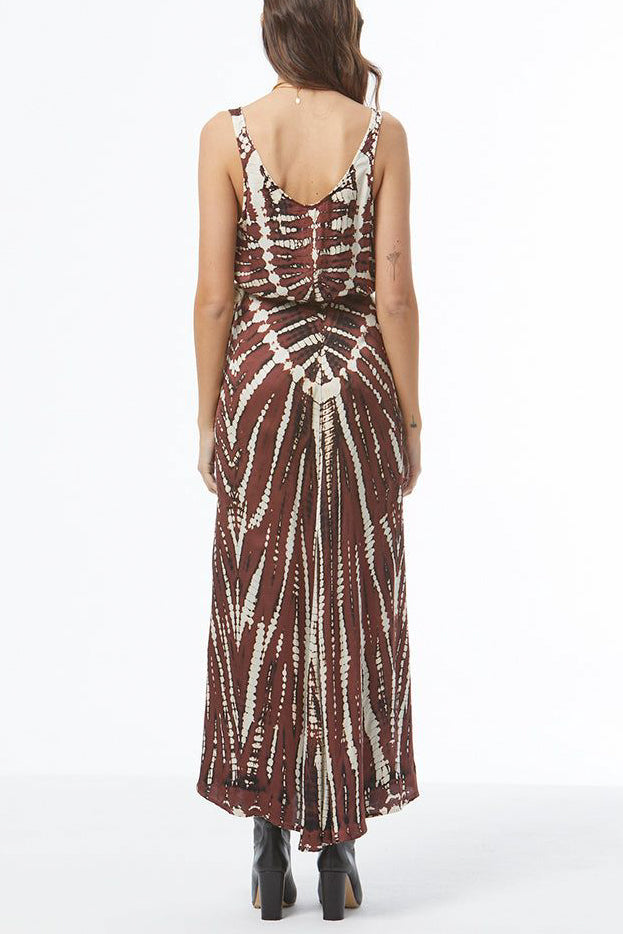 YFB Arla Maxi Wrap Skirt in Sepia - Viva Diva Boutique