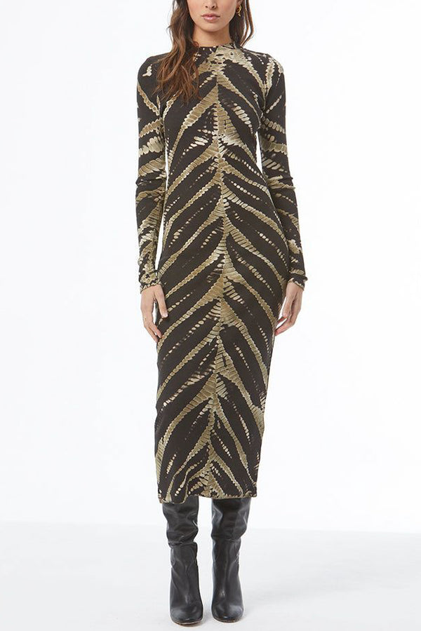 YFB  Dax Dress in Black Savannah Wash