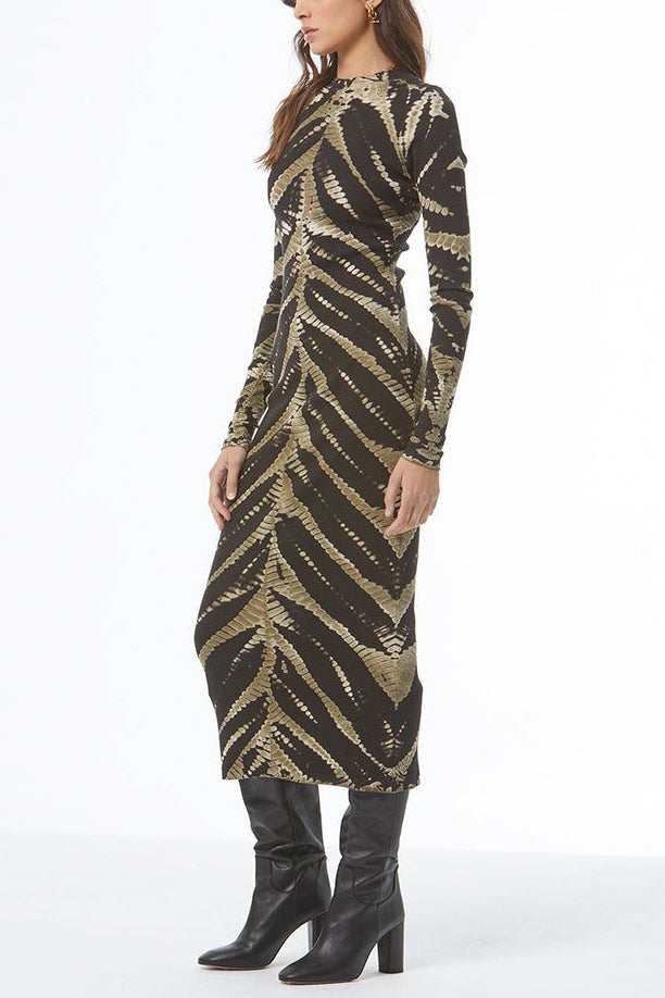 YFB  Dax Dress in Black Savannah Wash