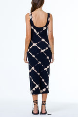 YFB Deimos Dress in Black Shibori Wash - Viva Diva Boutique