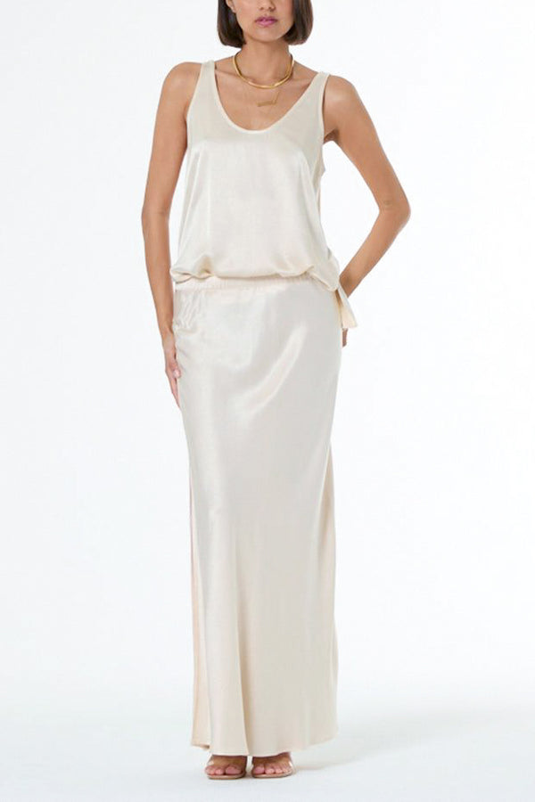 YFB Flossie Maxi Skirt in Oyster