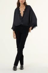 YFB Tia Lace top in Black
