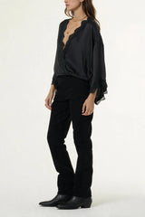 YFB Tia Lace top in Black
