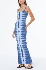 YFB Tonya Maxi Dress in Aviator Blue - Viva Diva Boutique