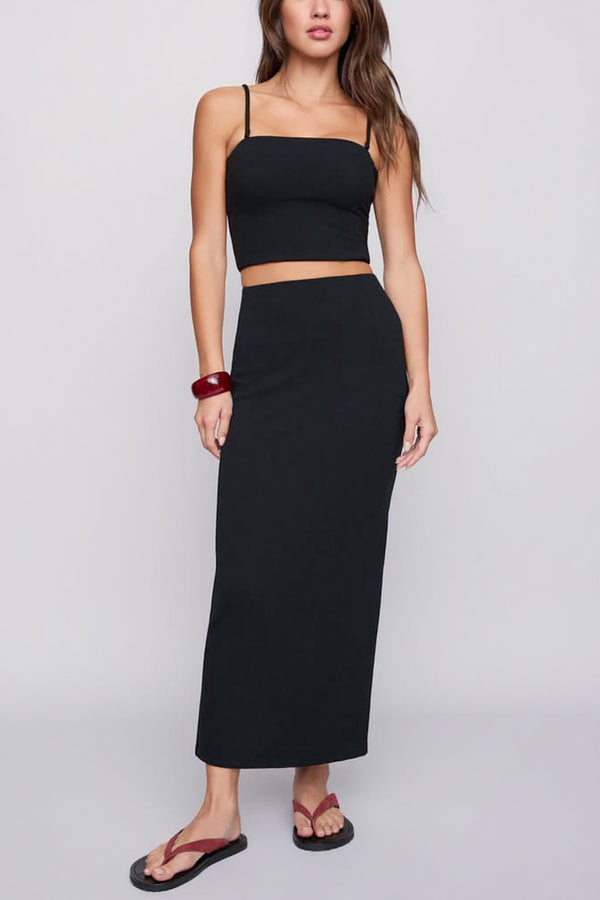 Z Supply Ainslie Midi Skirt in Black– Viva Diva Boutique