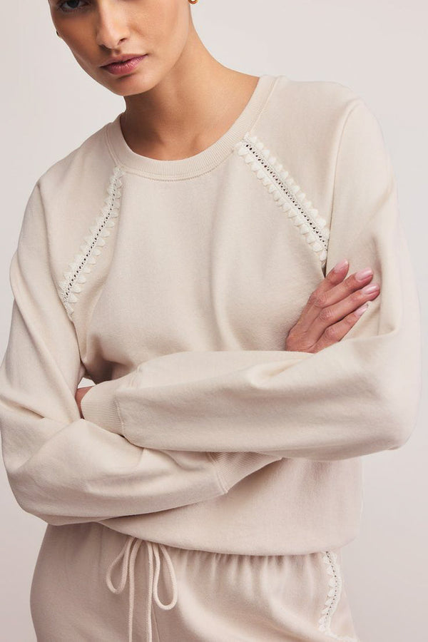 Z Supply All Round Sweatshirt in Crystal - Viva Diva Boutique