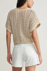 Z Supply Ballast Crochet Top in Natural