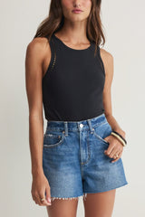 Z Supply Boa Rib Tank in Black - Viva Diva Boutique