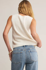 Z Supply Bryce Sweater Vest in Crystal - Viva Diva Boutique