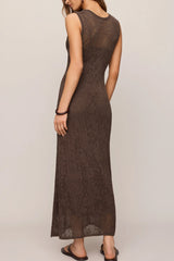 Z Supply Claremont Midi Dress in Cocoa Latte