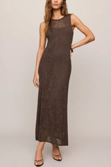 Z Supply Claremont Midi Dress in Cocoa Latte