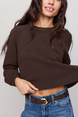 Z Supply Coming Up Sweater in Dark Chocolate