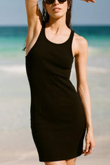 Z Supply Delfa Rib Mini Dress in Black - Viva Diva Boutique
