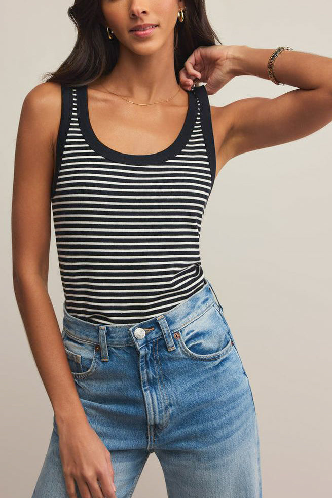 Z Supply Elin Striped Tank - Viva Diva Boutique
