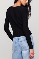 Z Supply Landa Sweater Top in Black