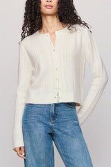 Z Supply Medina Pointelle Cardigan in Cloud