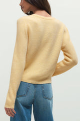 Z Supply Medina Rib Cardigan in Custard