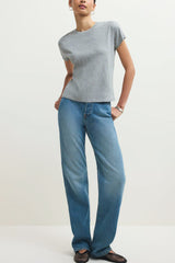 Z Supply Modern Slub Tee in Classic Heather Grey