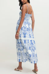 Z Supply Nadine Palm Maxi Dress in Nautical - Viva Diva Boutique