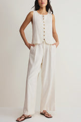 Z Supply Overlook Linen Pant in Cloud
