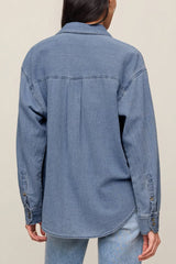 Z Supply Perfect Twill Top in Classic Indigo